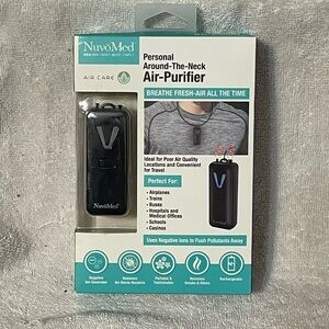 NuvoMed Personal Air Purifier Around Neck clean air quality Travel